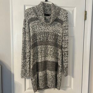 AB Studio Knitted Long Sleeve Sweater Dress Large